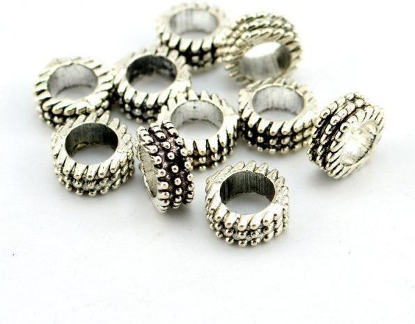 Produktbild Hermex Raster Bead - Silbrig (Zink-Legierung)