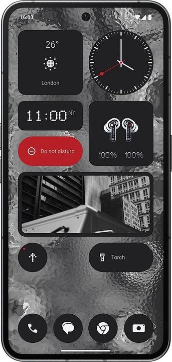 Actual product image Nothing Phone (2) (256 GB, Grey, 6.70", Dual SIM, 50 Mpx, 5G)