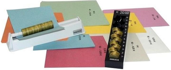 Actual product image Inkiess Coin roller MR 8 light grey incl. manual rolling paper