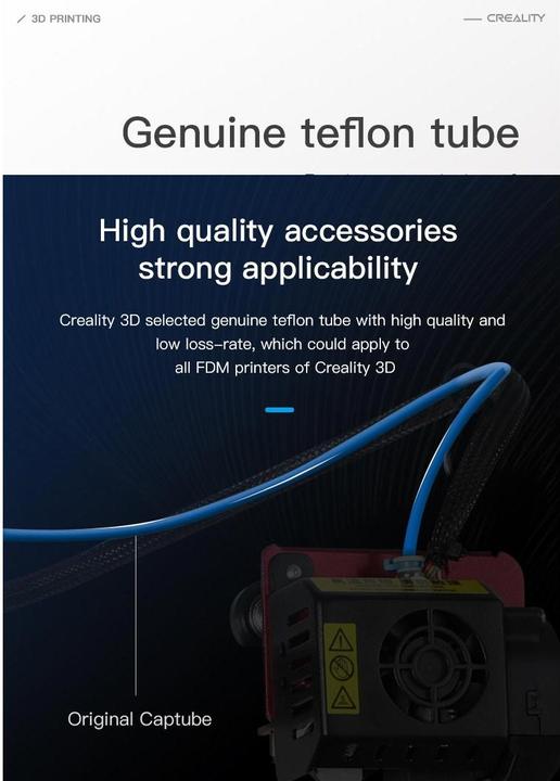 Actual product image Creality Teflon Hose Capricorn Kit 2 m (Hose)
