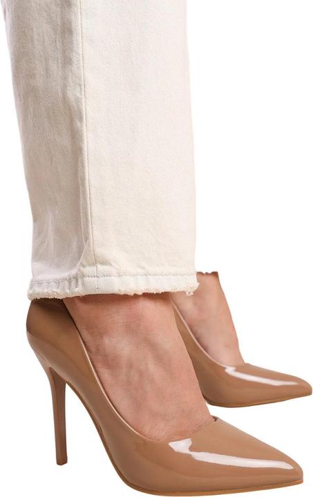 Actual product image Where's That From Womens/Ladies Kyra Patent Faux Leather High Stiletto Heel Pumps (38)