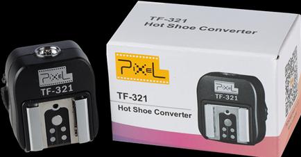 Immagine prodotto Pixel Adattatore E-TTL Hotshoe TF-321 per Canon (Adattatore per unità flash)