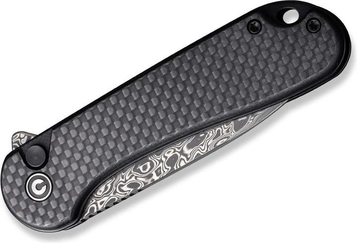 Produktbild Civivi Button Lock Elementum II CF Damascus (7.50 cm)