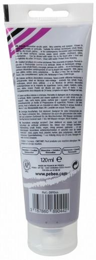 Actual product image Pebeo Decocrème Matt acrylic paint (Stone black, 120 ml)
