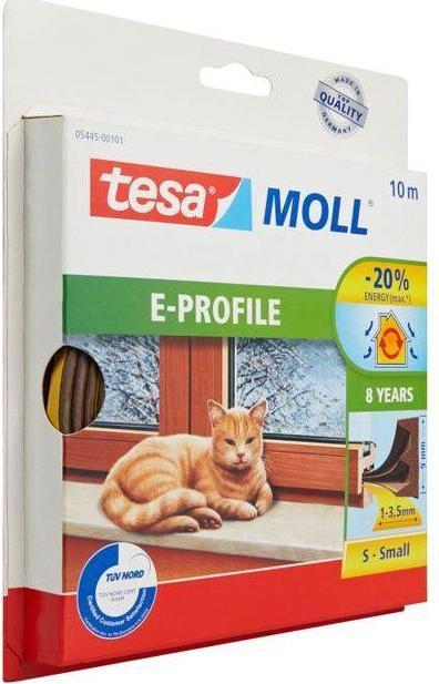 Actual product image tesa tesamoll CLASSIC E-profile window seal, rubber seal for insulation
