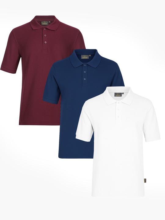Produktbild Switcher 3-er-Pack Premium Piqué Bio Poloshirt John (L)