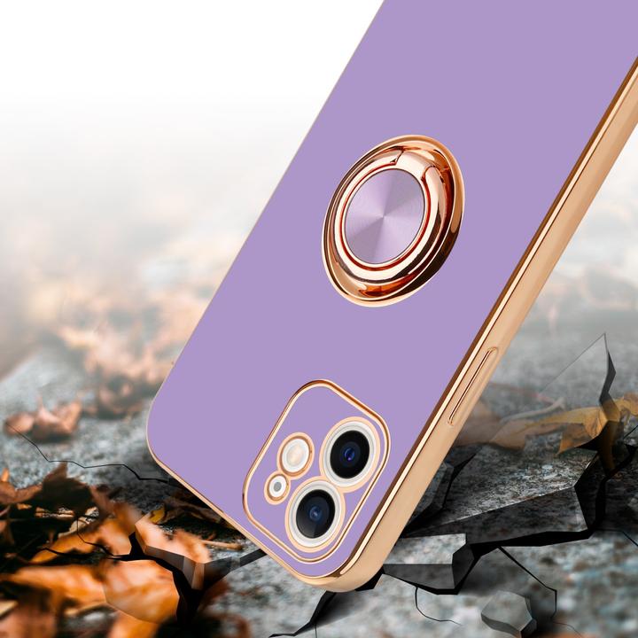 Image du produit Cadorabo Étui pour Apple iPhone 12 en TPU avec protection pour appareil photo et anneau LM089 Style (Apple iPhone 12)