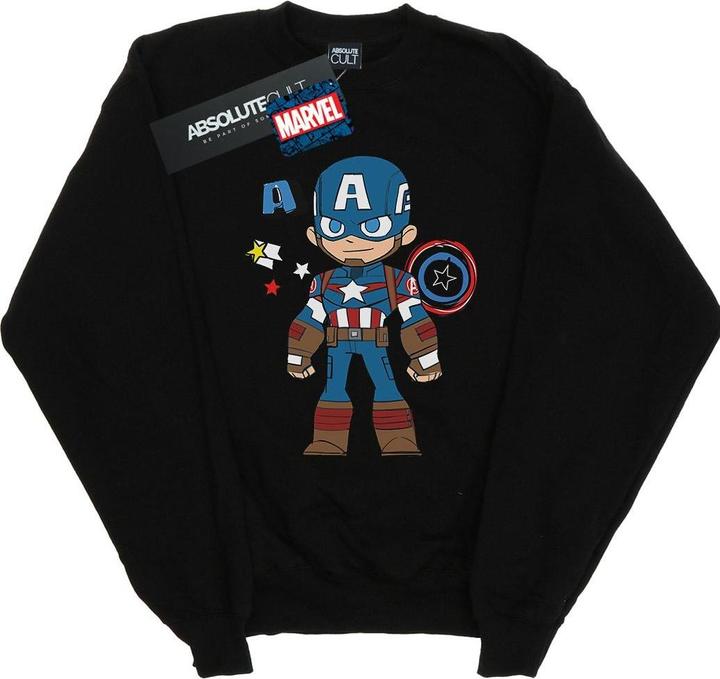 Actual product image Womens/Ladies Captain America Sketch Sweatshirt (S)