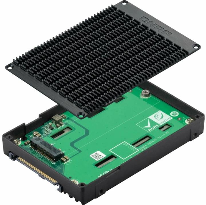 Actual product image QNAP U.2 NVMe to M.2 NVMe SSD PCIe Gen4 adapter