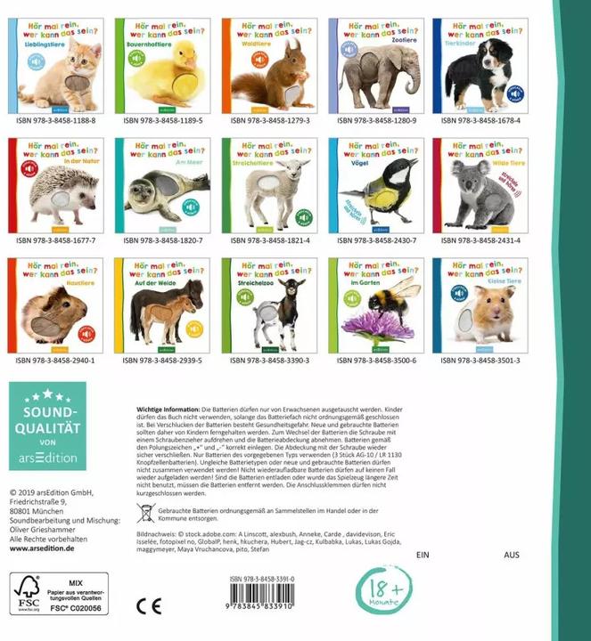 Produktbild Hör mal rein, wer kann das sein? - Tierbabys (Deutsch)