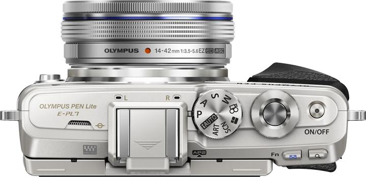 Productafbeelding Olympus Pen E-PL7, 14-42mm Pannenkoek Kit (16.10 Mpx, Micro Vier Derde)