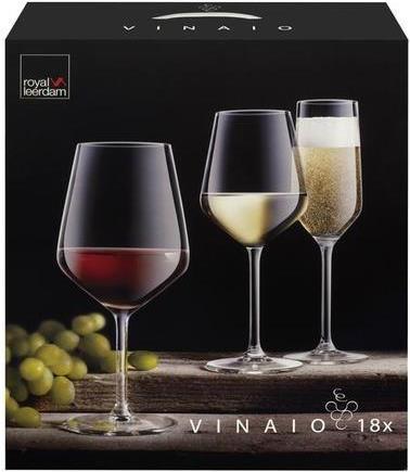 Actual product image Royal Leerdam Vinaio set 18 pcs. (18 Glasses, Red wine glasses, White wine glasses)