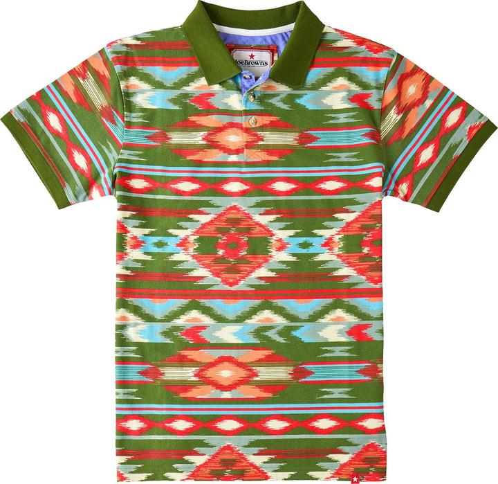 Immagine prodotto Joe Browns Vibrant Aztec Print Polo Shirt (S)