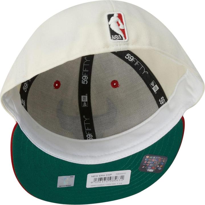 Produktbild New Era 59Fifty Fitted Cap Chicago Bulls beige / rot - 6 7/8 (6 7/8)
