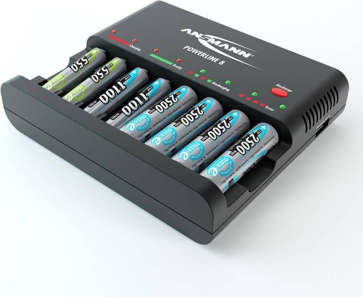 Produktbild Ansmann Powerline 8 (1 Stk., AAA, AA, Ladegerät ohne Akku)