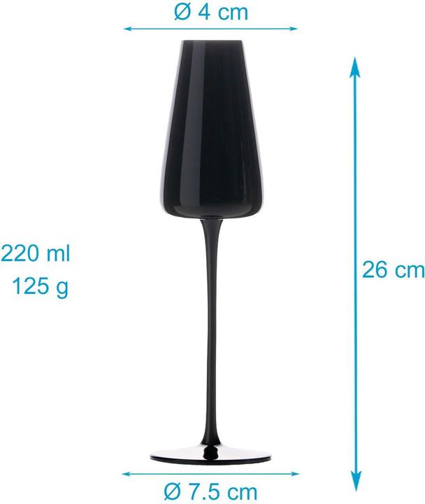 Actual product image Intirilife Champagne glass set 220ml (22 cl, 6 Glasses, Champagne glasses)