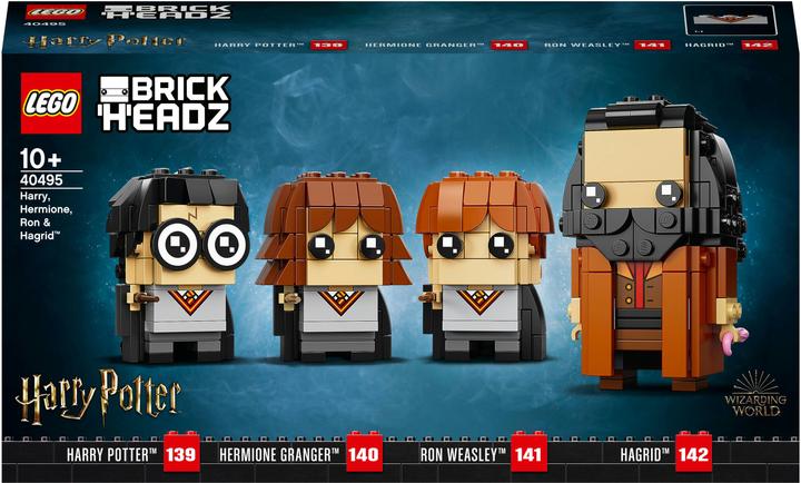 Produktbild LEGO Harry, Hermine, Ron & Hagrid (40495, LEGO Brickheadz, LEGO Seltene Sets)