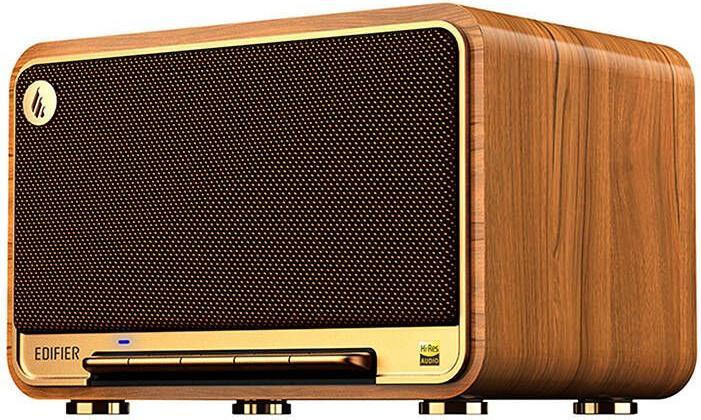 Actual product image Edifier D32 Multiroom-capable WiFi speaker Bluetooth wood retail