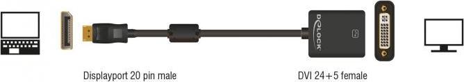 Immagine prodotto Delock DP a (DVI, 12 cm)