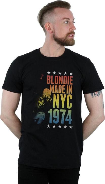 Actual product image Blondie Mens Rainbow NYC T-Shirt (3XL)