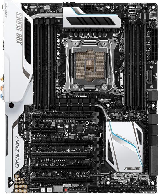 Actual product image ASUS X99 Deluxe (LGA 2011-v3, Intel X99, ATX)