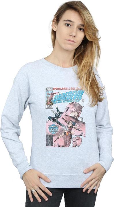 Image du produit - Sweat DAREDEVIL DISTRESSED BULLSEYE VS ELEKTRA COVER - Femme (S)