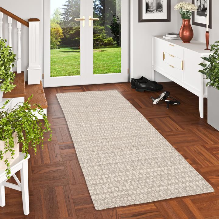 Actual product image Pergamon Nature Carpet Runner Wool Skandi Mottled (70 x 240 cm)