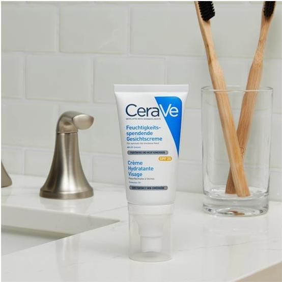 Actual product image CeraVe Crème hydratante visage SPF30 crème (52 ml, Day cream, SPF 25)