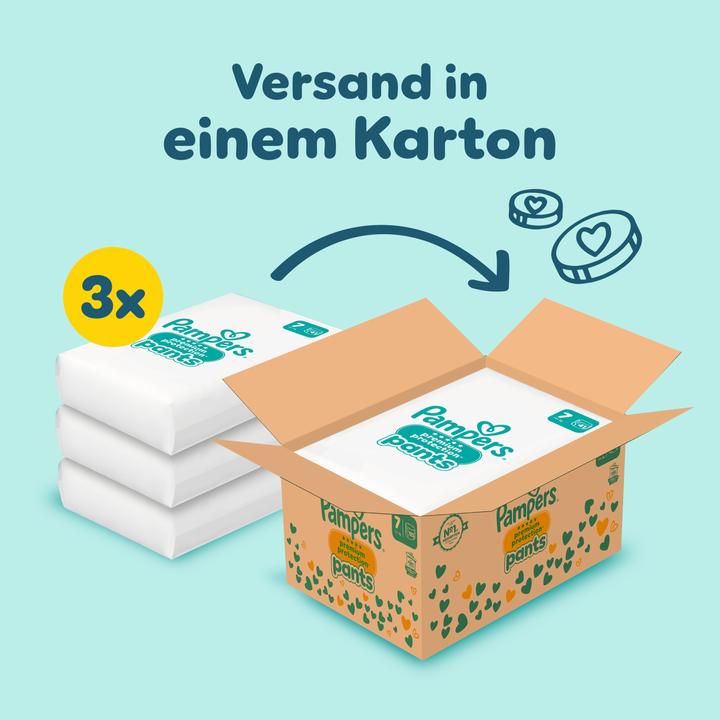 Produktbild Pampers Premium Protection Pants (Gr. 7, Monatsbox, 123 Stück)