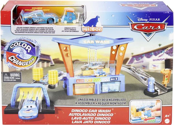 Immagine prodotto Disney Cars Set di gioco per autolavaggio Dinoco con cambio di colore