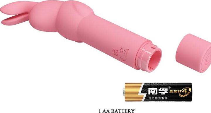 Actual product image Pretty Love Gerardo Fuschia Rabbit Silicone Vibrator