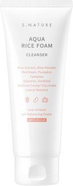 Image du produit S.Nature Aqua Rice Foam Cleanser ryżowa pianka do mycia twarzy 160ml (Lait nettoyant, 160 ml)