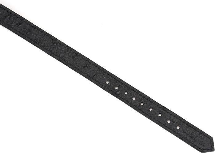 Produktbild Liebe Seele Demon's Kiss Leder Halsband im Straussenleder-Look "Slut"