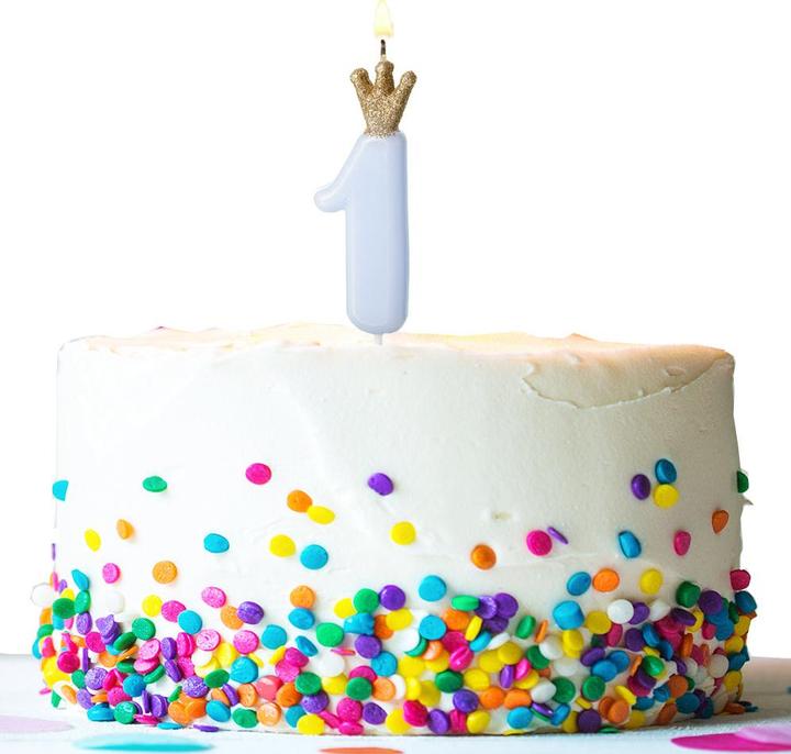 Produktbild Partydeco Bougie Chiffre 2 Bleu (9.5cm) (1 x)