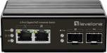 Image du produit LevelOne Switch 4 ports Gigabit PoE DIN-Rail,-40°C to 75°C (4 Ports)