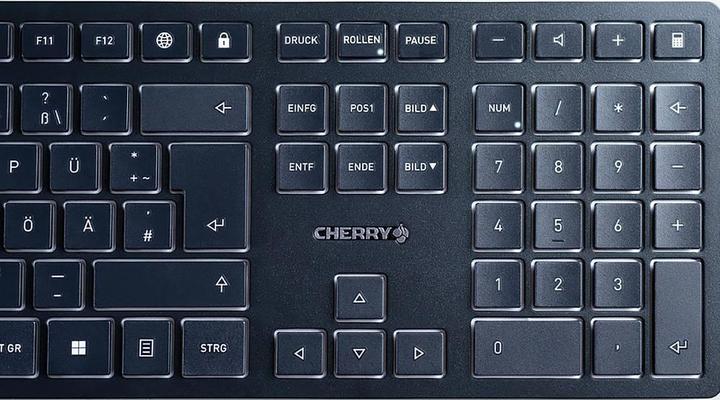 Produktbild CHERRY KW 9100 Slim + McAfee 1Y 3 User (DE, Kabellos)
