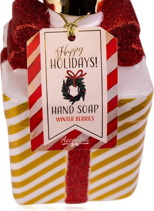 Actual product image Accentra Soap dispenser with liquid soap GESCHENK, fragrance: Winter Berries (Device, 500 ml)