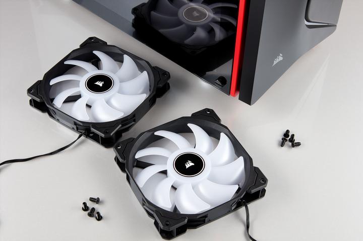 Actual product image Corsair LED Fan AF140-LED Low Noise Dual Pack (2 x)