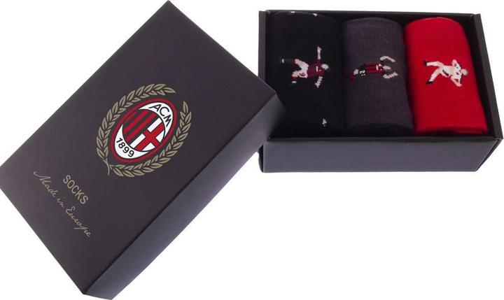 Immagine prodotto Copa Football Set di calzini AC Milan Celebration Box Fan (confezione da 3, 40 - 46)