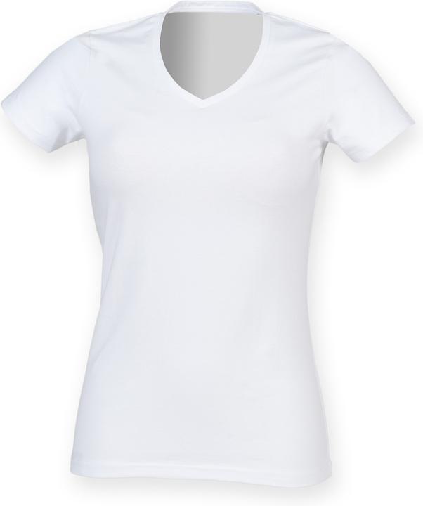 Actual product image Skinni Fit Feel Good stretch T-shirt with V-neck short sleeve (M)