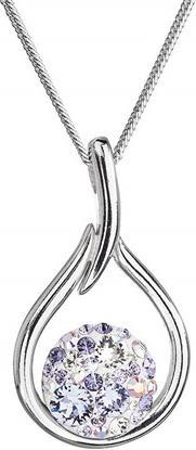 Produktbild Evolution Group Timeless silver necklace with Swarovski crystals 32075.3 violet (chain. pendant)