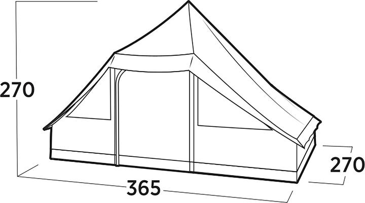 Actual product image Easy Camp Glampingzelt Orsa Cabin (braun, f?r 8 Personen, Modell 2025) (Dome tent, 9.40 kg, 8 persons)