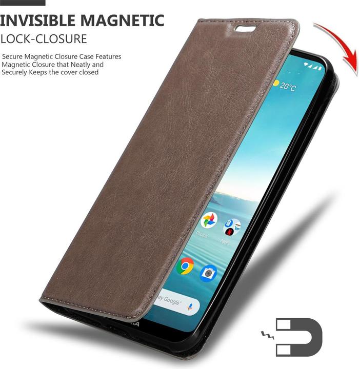 Image du produit Cadorabo Book Couverture magnétique invisible (Nokia 3.4)