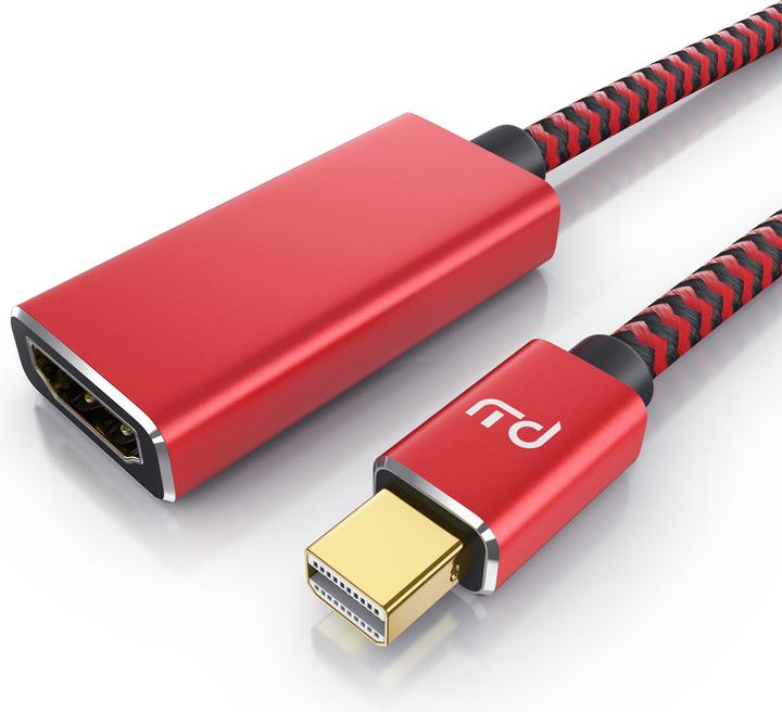 Produktbild Primewire 4K Mini Displayport zu Hdmi 2.0 Adapter, Mini DP Kabel, mDP Adapter, 4K@60Hz, Thunderbolt (0.15 m, HDMI)