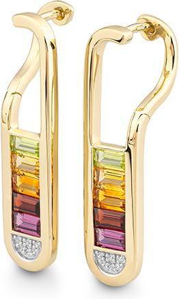 Actual product image Breuning EAR JEWELLERY - E.RHODOLITH/Brill. 0,06 Ct. H/si (750/18 K Gold)