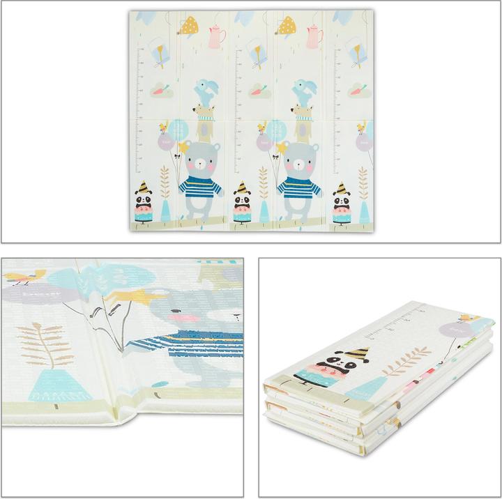 Actual product image Relaxdays Play mat with animals (195 x 175 x 1.5 cm)