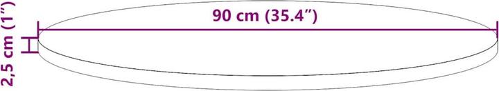 Actual product image VidaXL Skylar (90 x 2,5 cm)