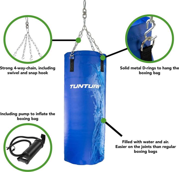 Productafbeelding Tunturi Wasser Boxsack (100 cm, 30 kg)