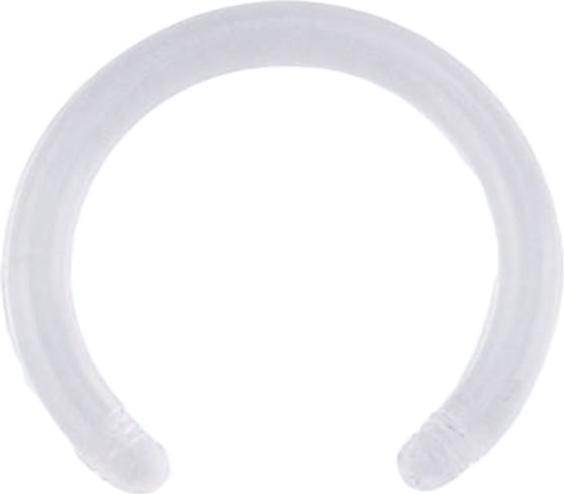 Star Piercing Micro Circular-Stab transparent (ohne Messing, Bioflex)