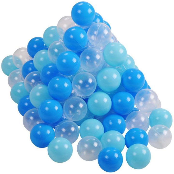 Actual product image Knorrtoys Ball set approx. Ø6 cm - 300 balls/soft blue/blue/transparent